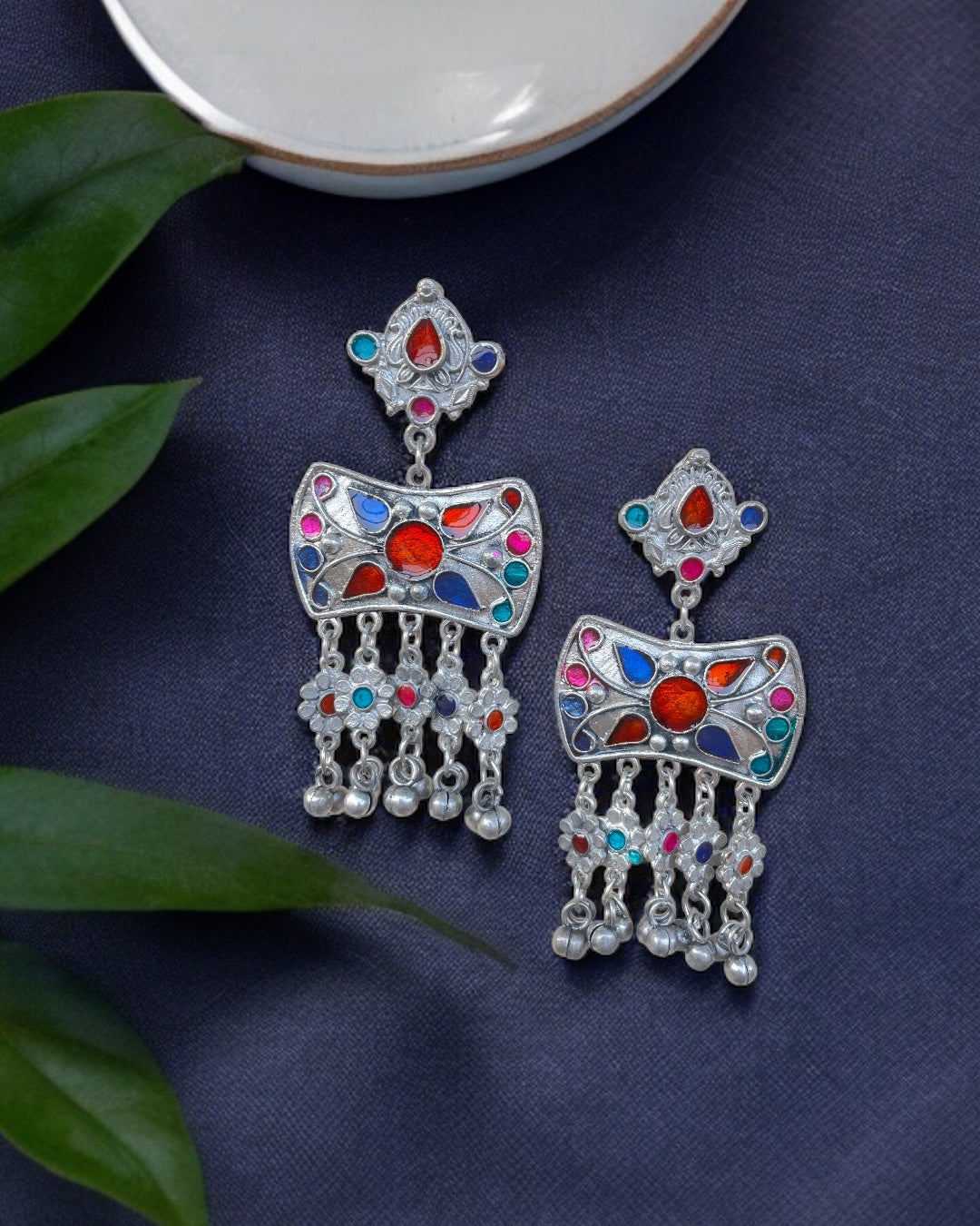 Kavya Meenakari Earrings